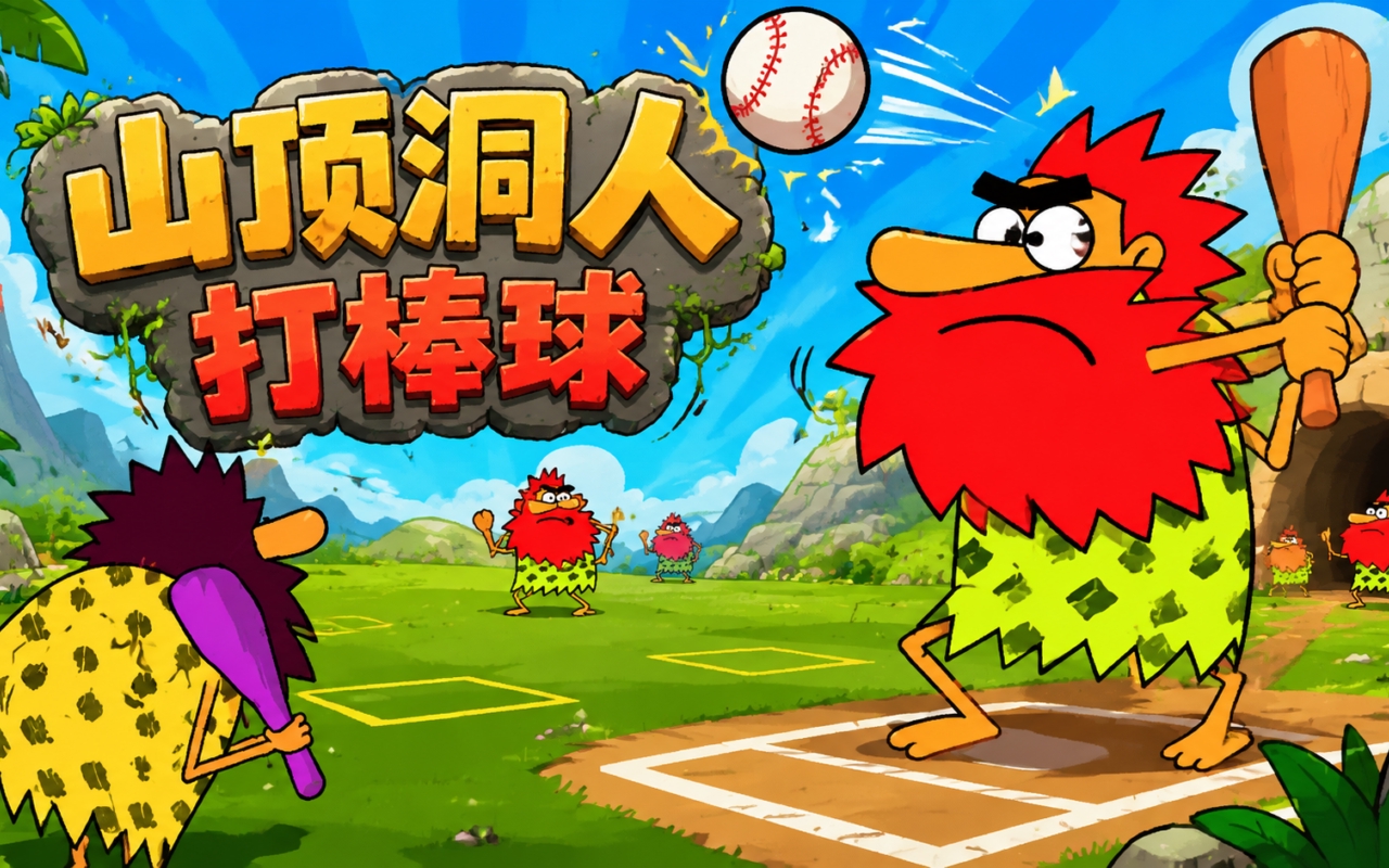 山顶洞人打棒球