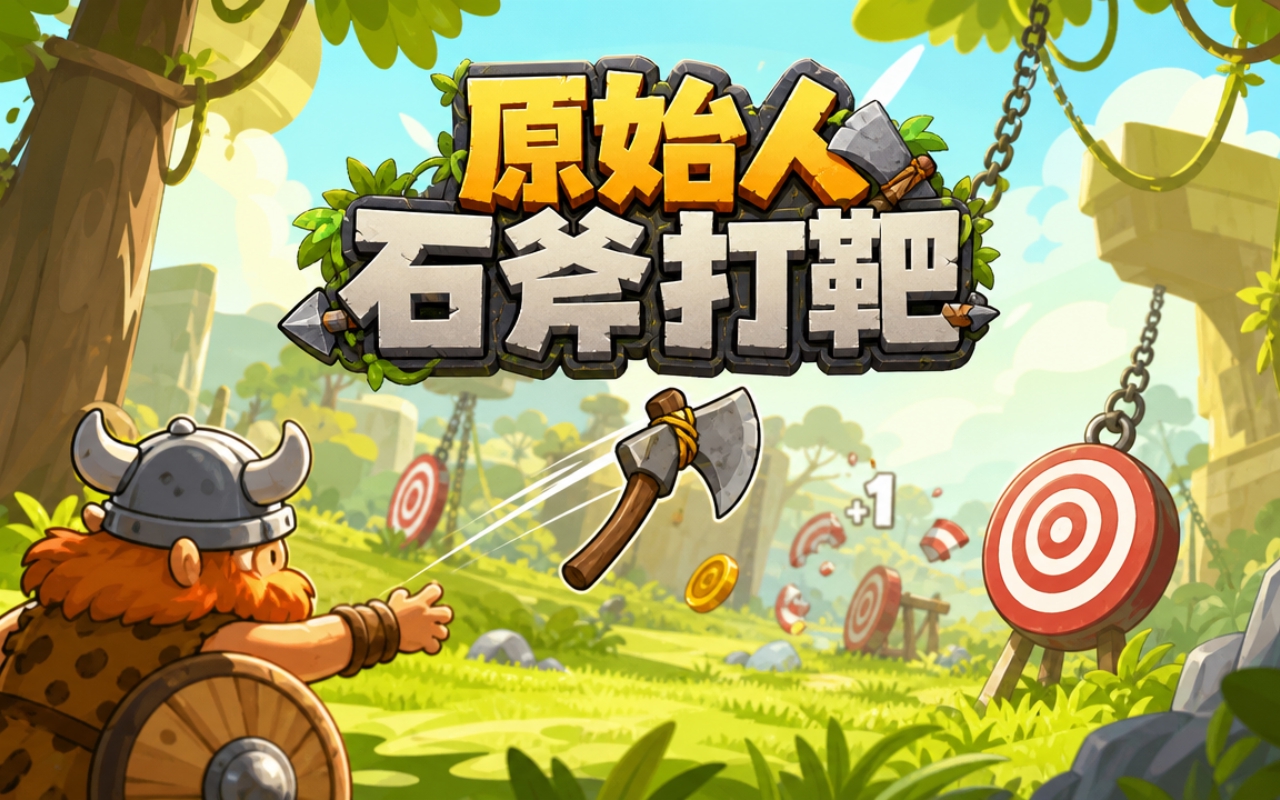 原始人石斧打靶