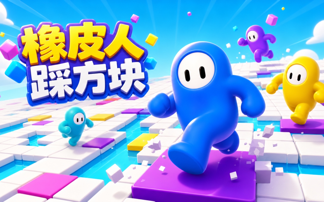 橡皮人踩方块