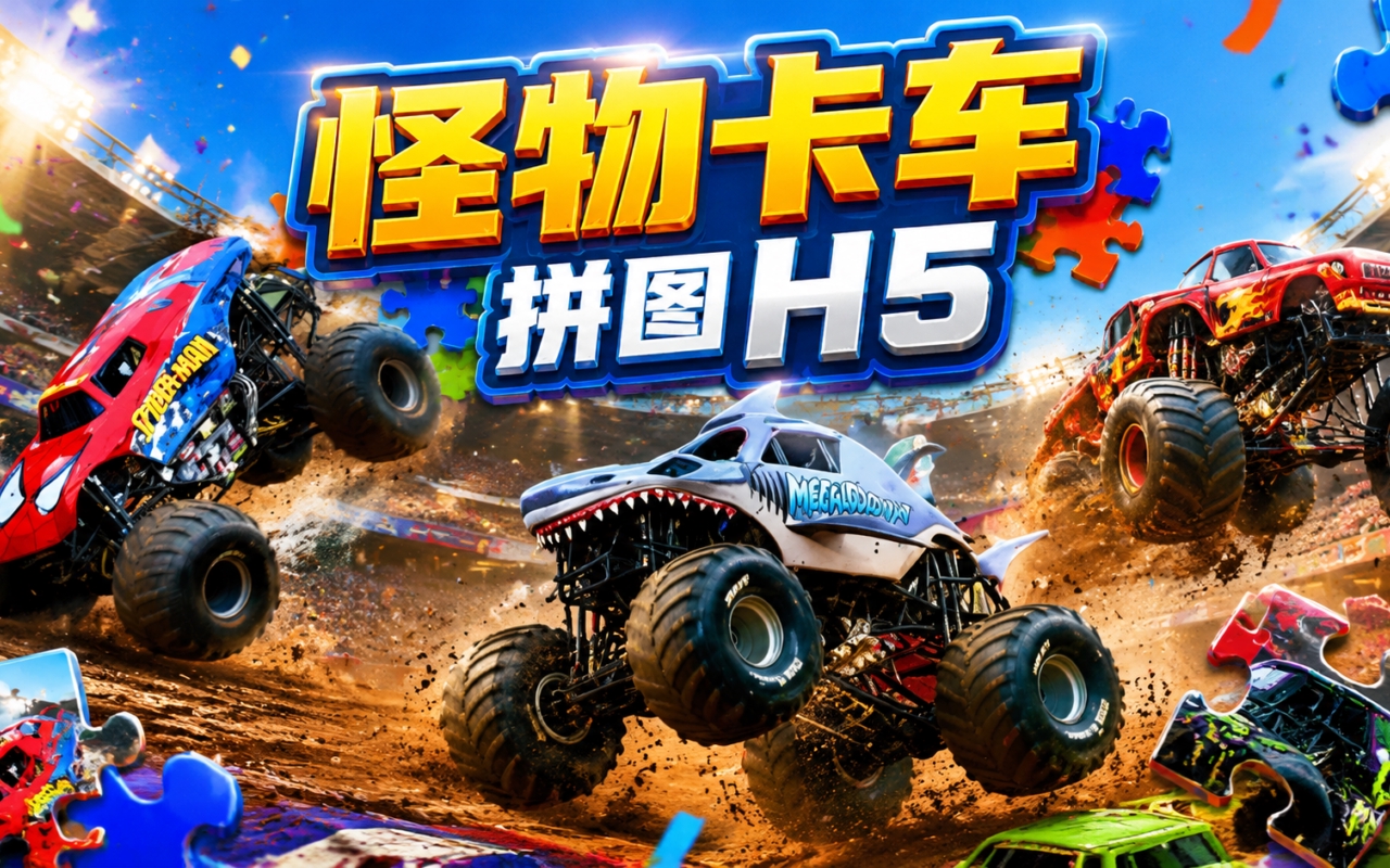 怪物卡车拼图H5