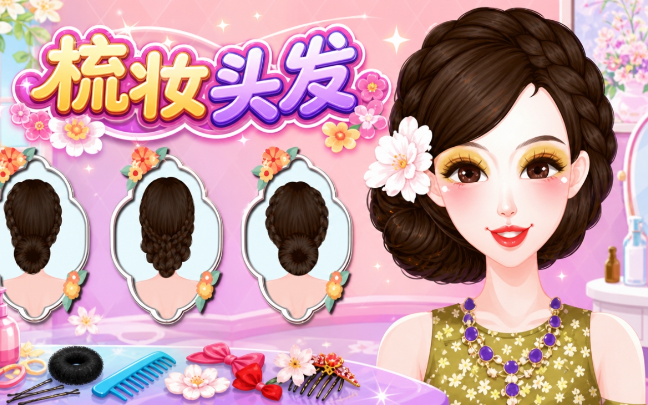 梳妆头发