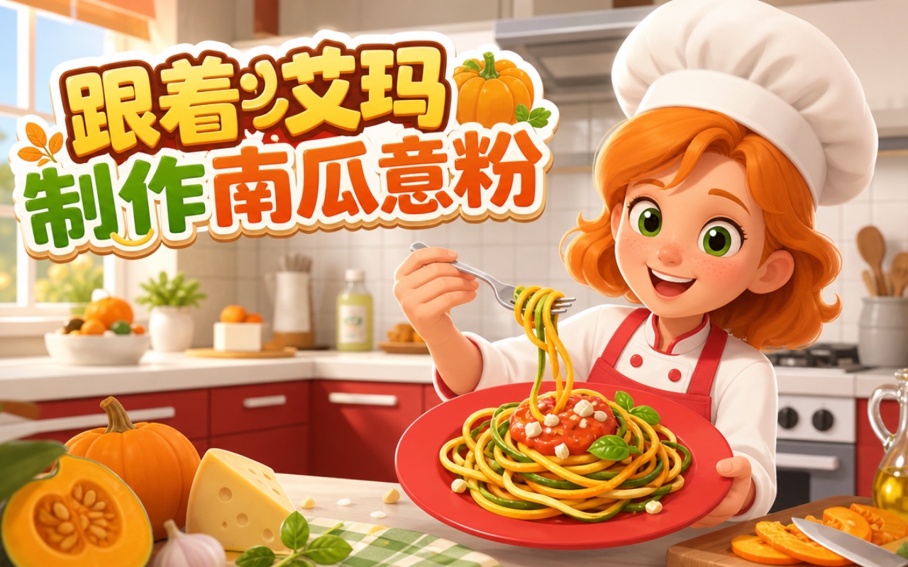 跟着艾玛制作南瓜意粉