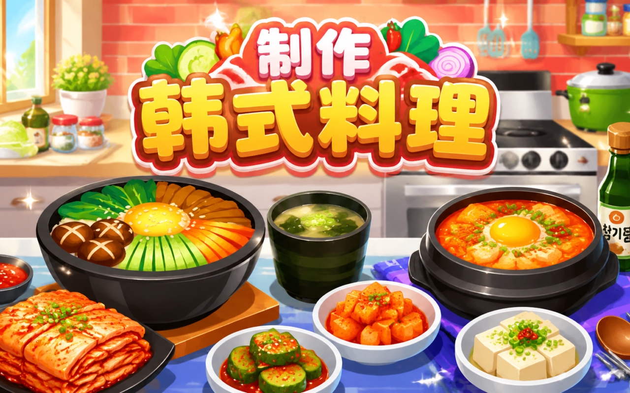 制作韩式料理