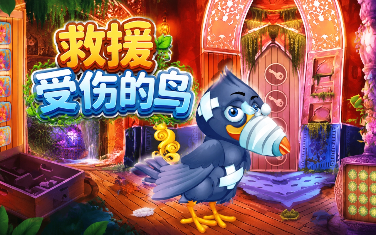 救援受伤的鸟