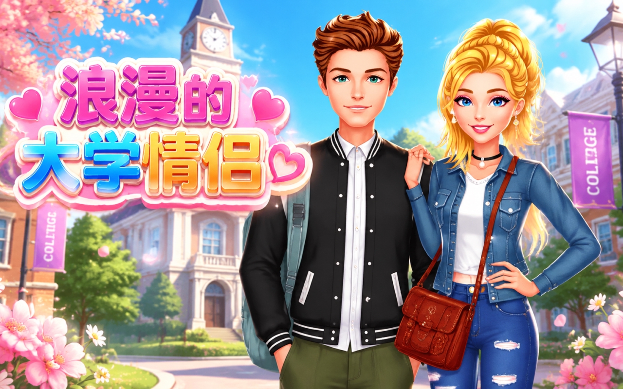 浪漫的大学情侣