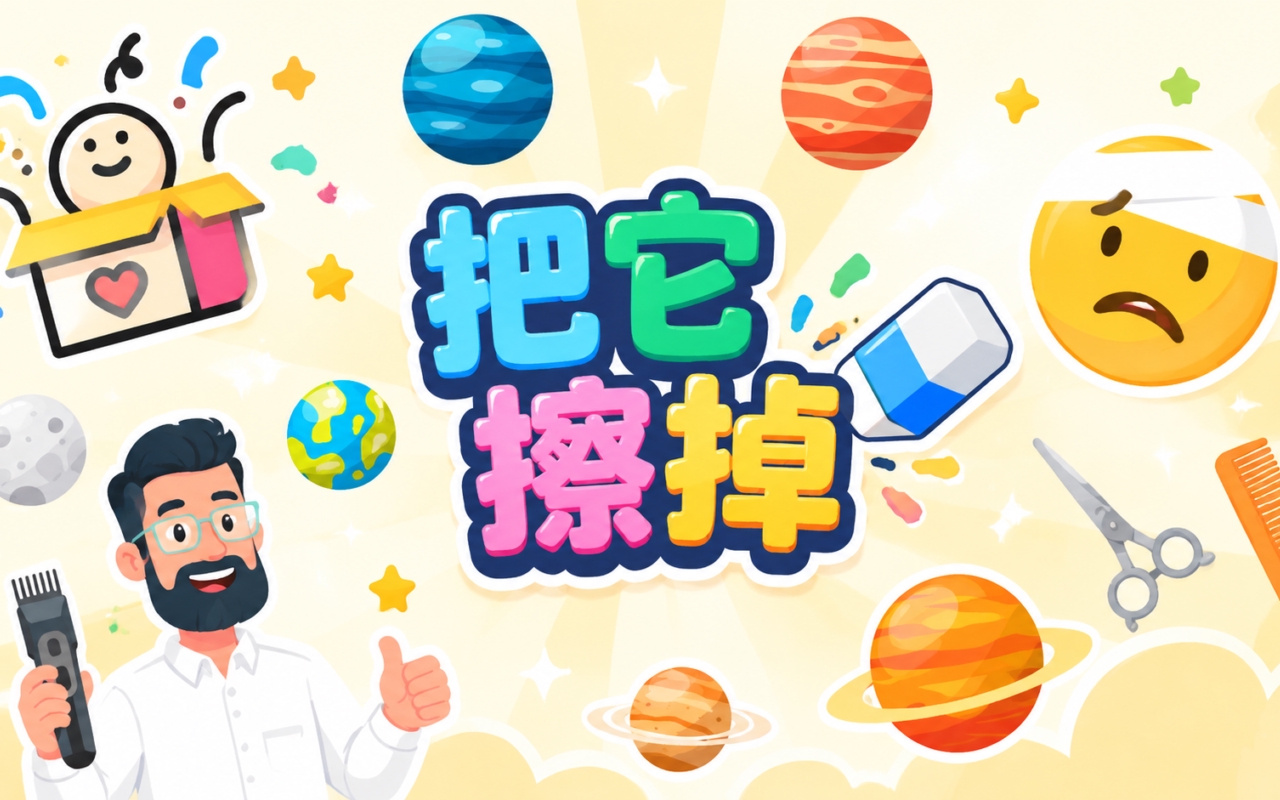 把它擦掉