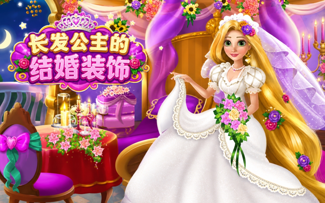 长发公主的结婚装饰
