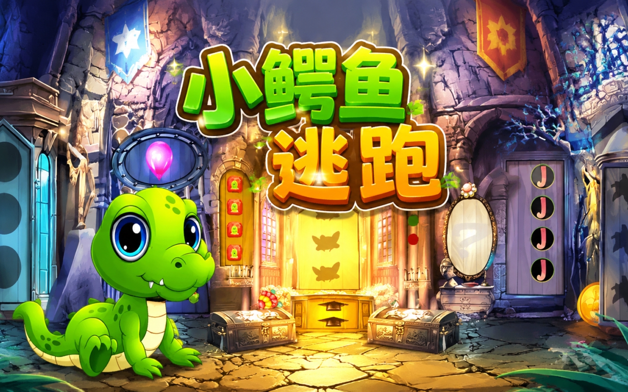 小鳄鱼逃跑