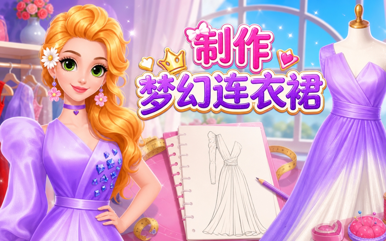制作梦幻连衣裙