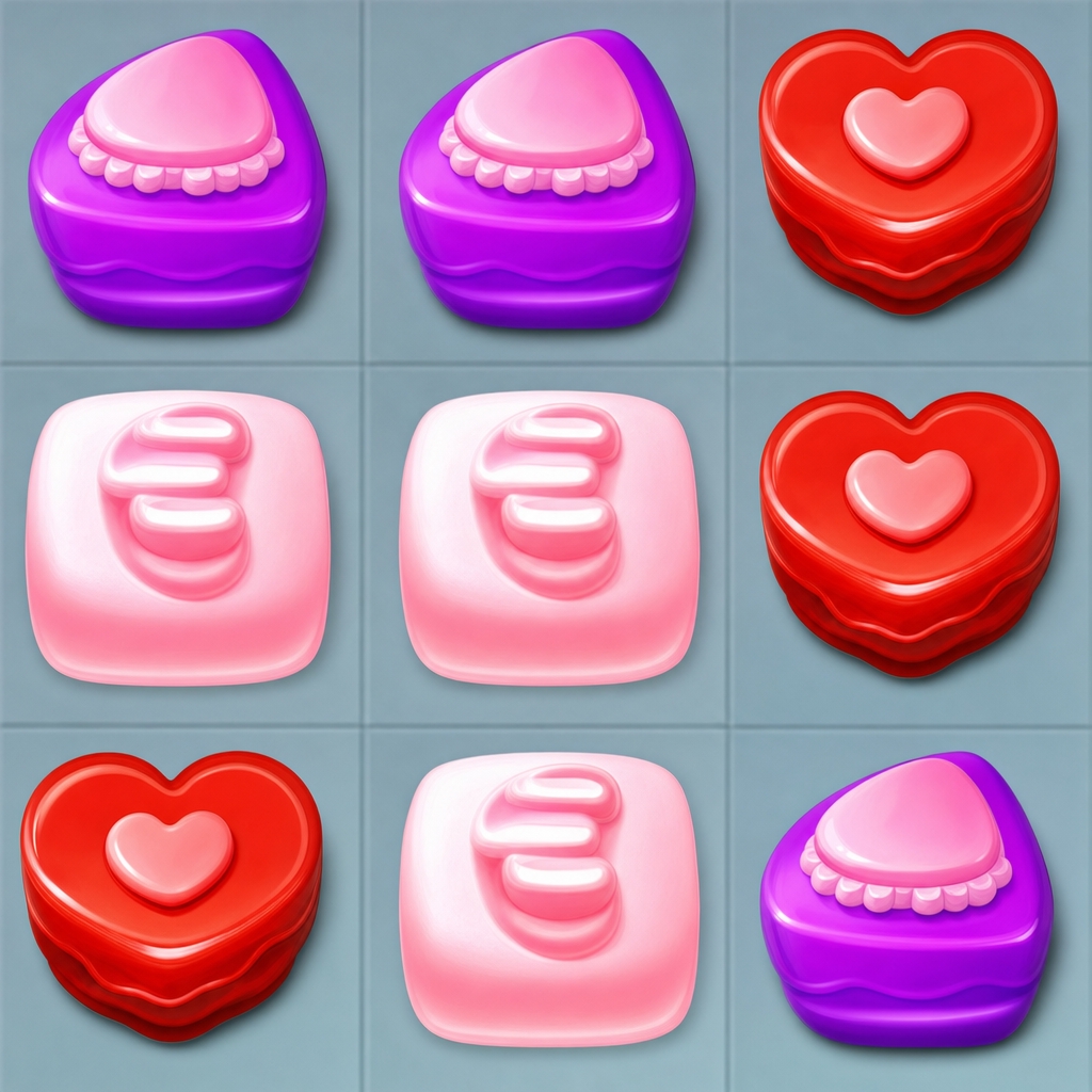 糖果蛋糕对对碰
