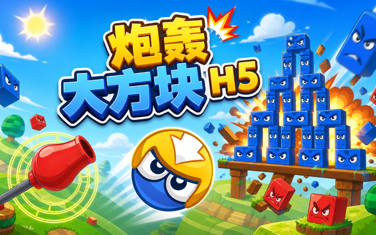 炮轰大方块H5