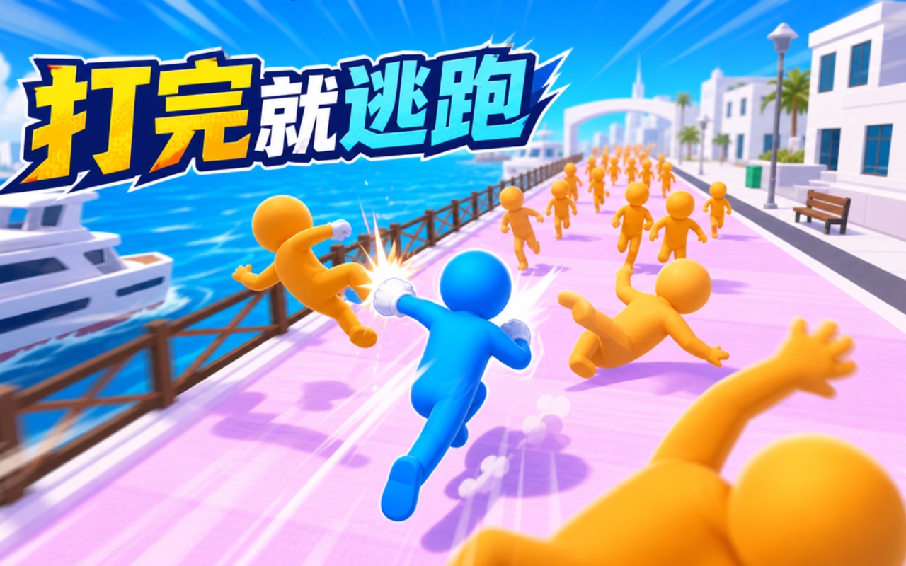 打完就逃跑
