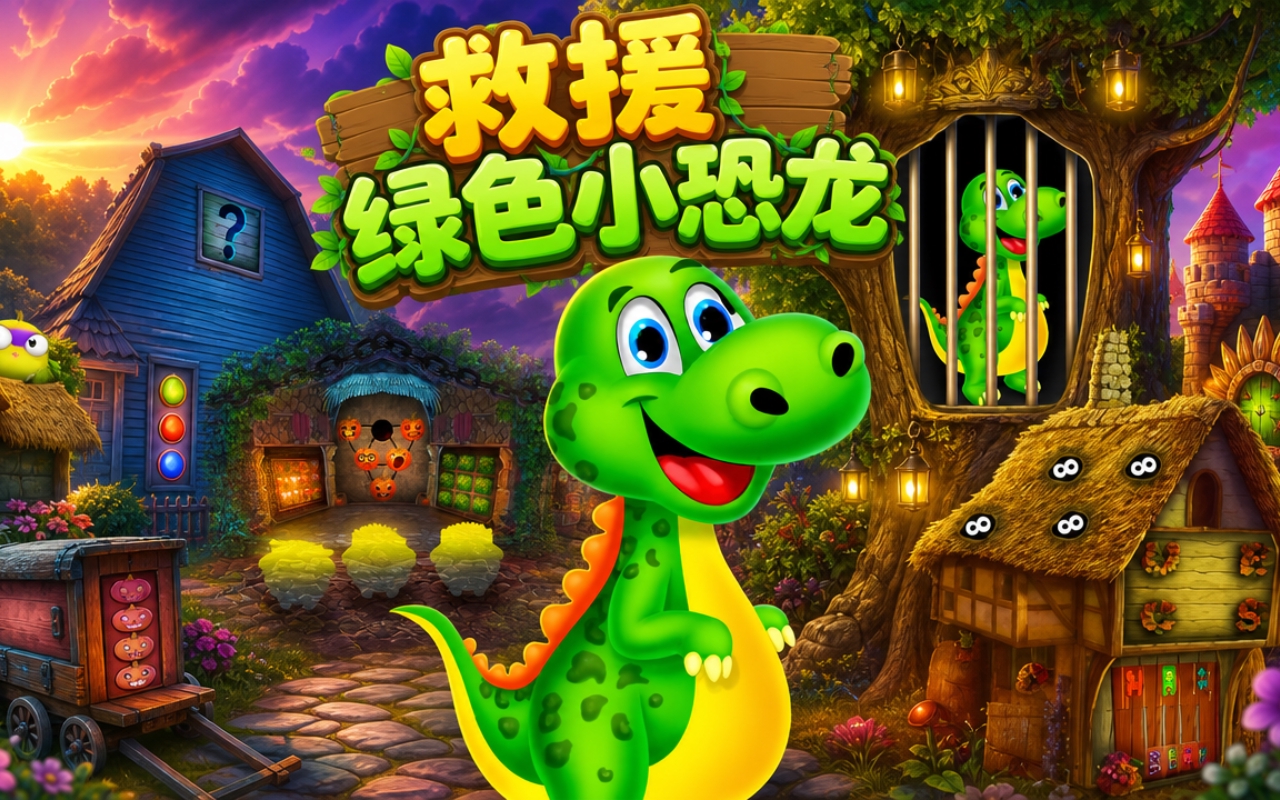 救援绿色小恐龙