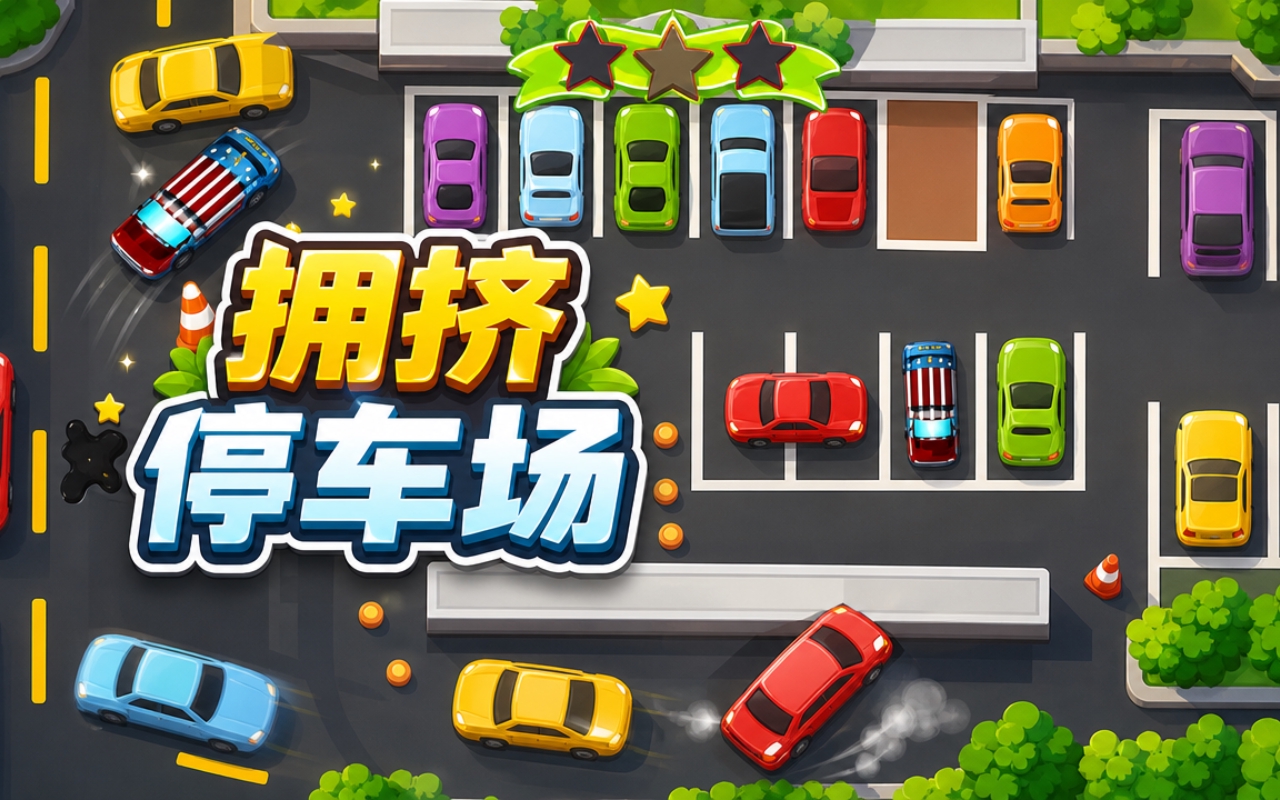 拥挤停车场