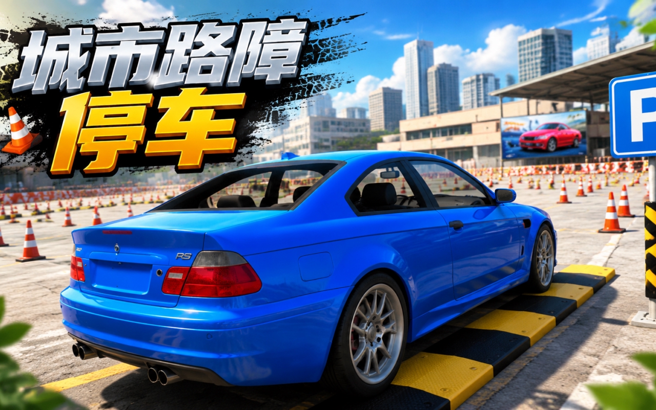 城市路障停车