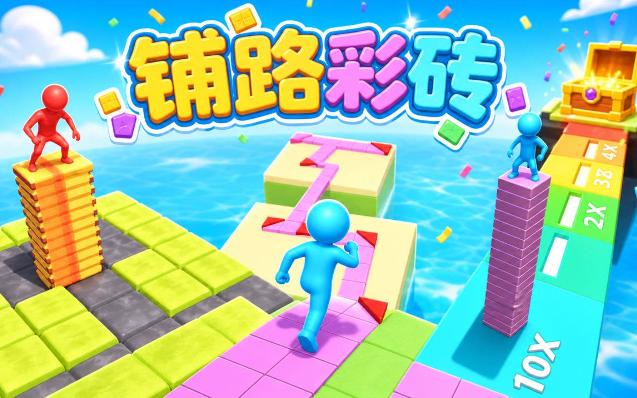 铺路彩砖