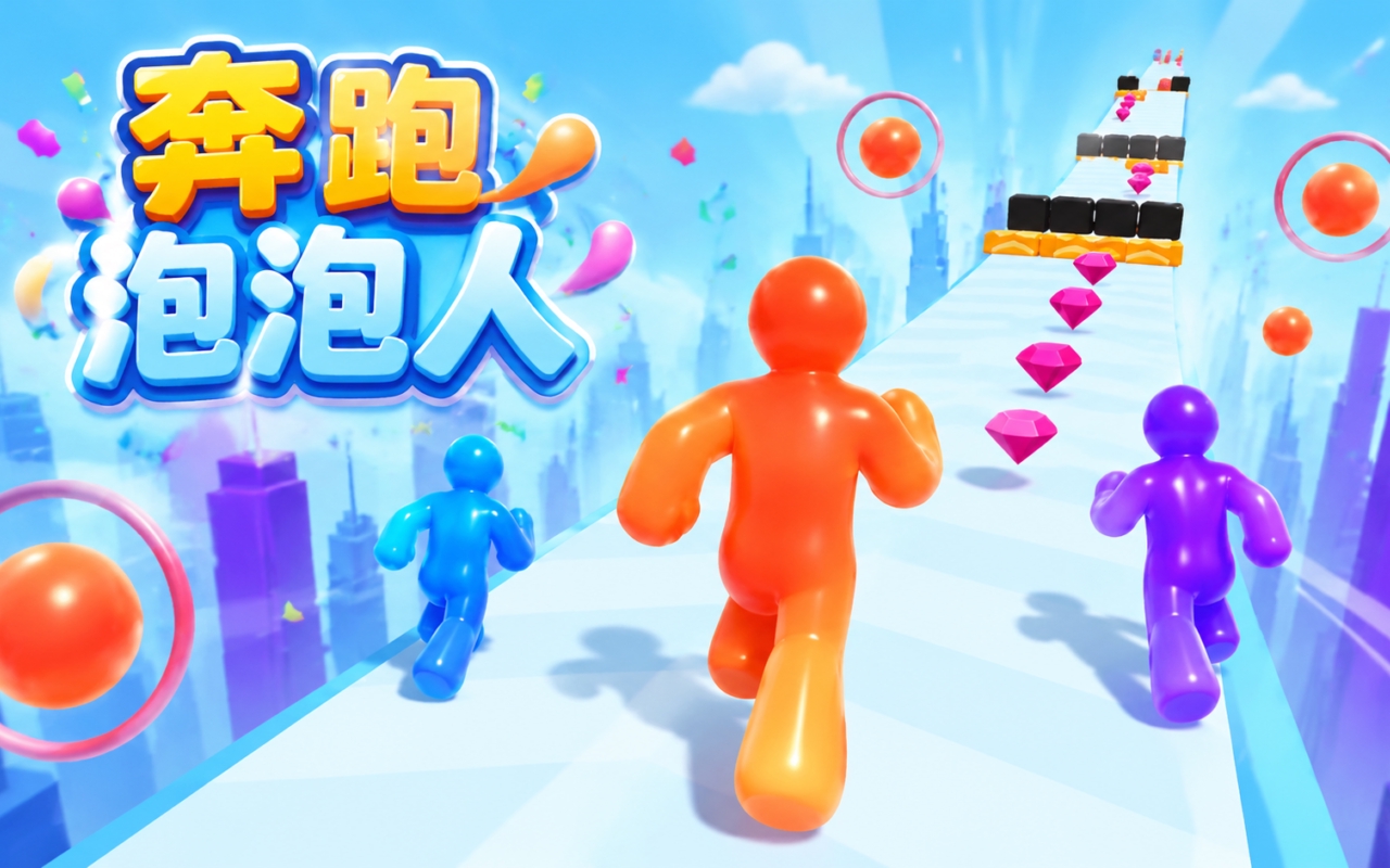 奔跑泡泡人