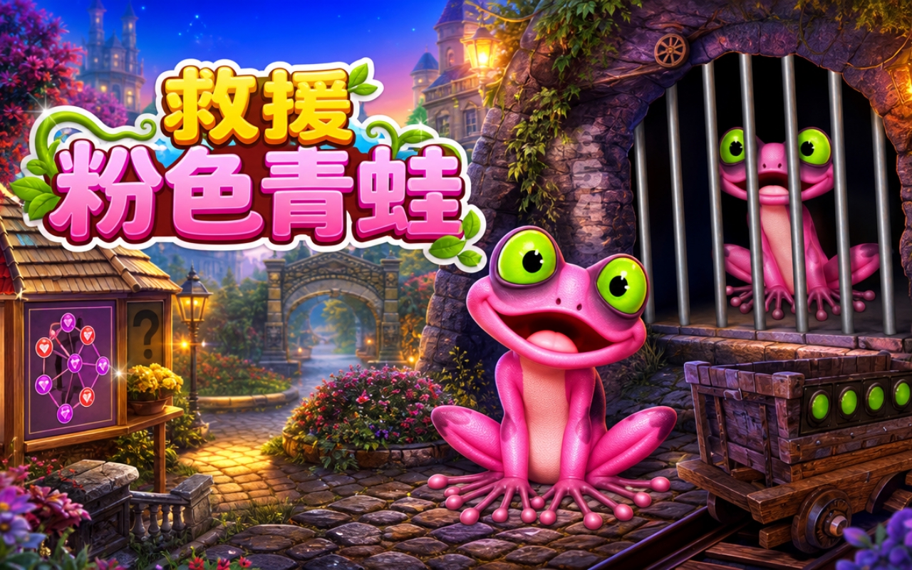救援粉色青蛙