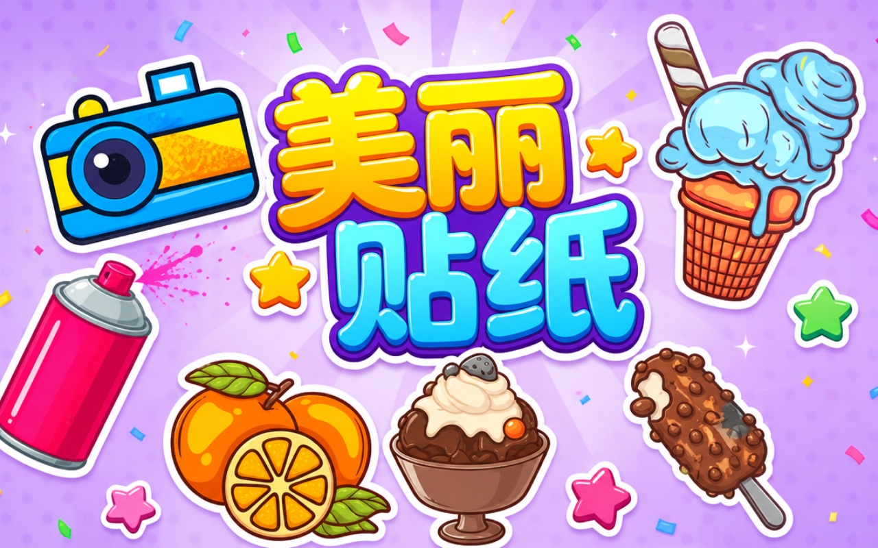 美丽贴纸