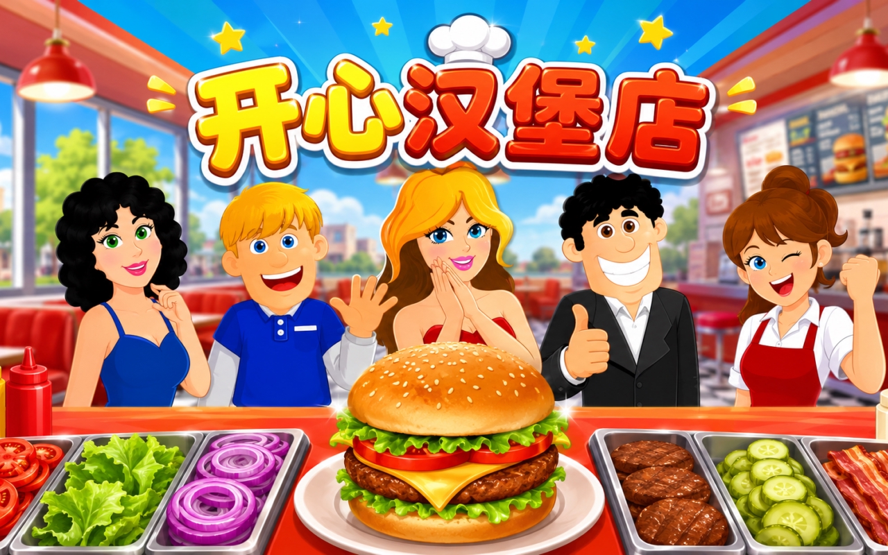 开心汉堡店