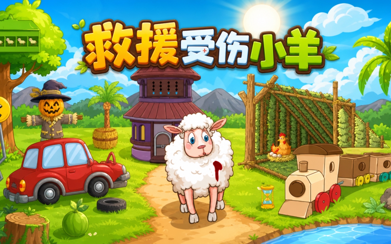救援受伤小羊