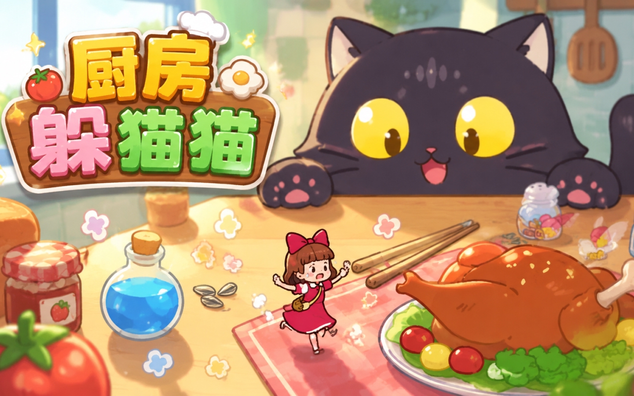 厨房躲猫猫