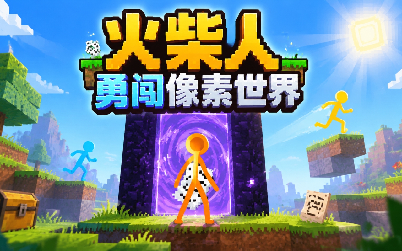 火柴人勇闯像素世界