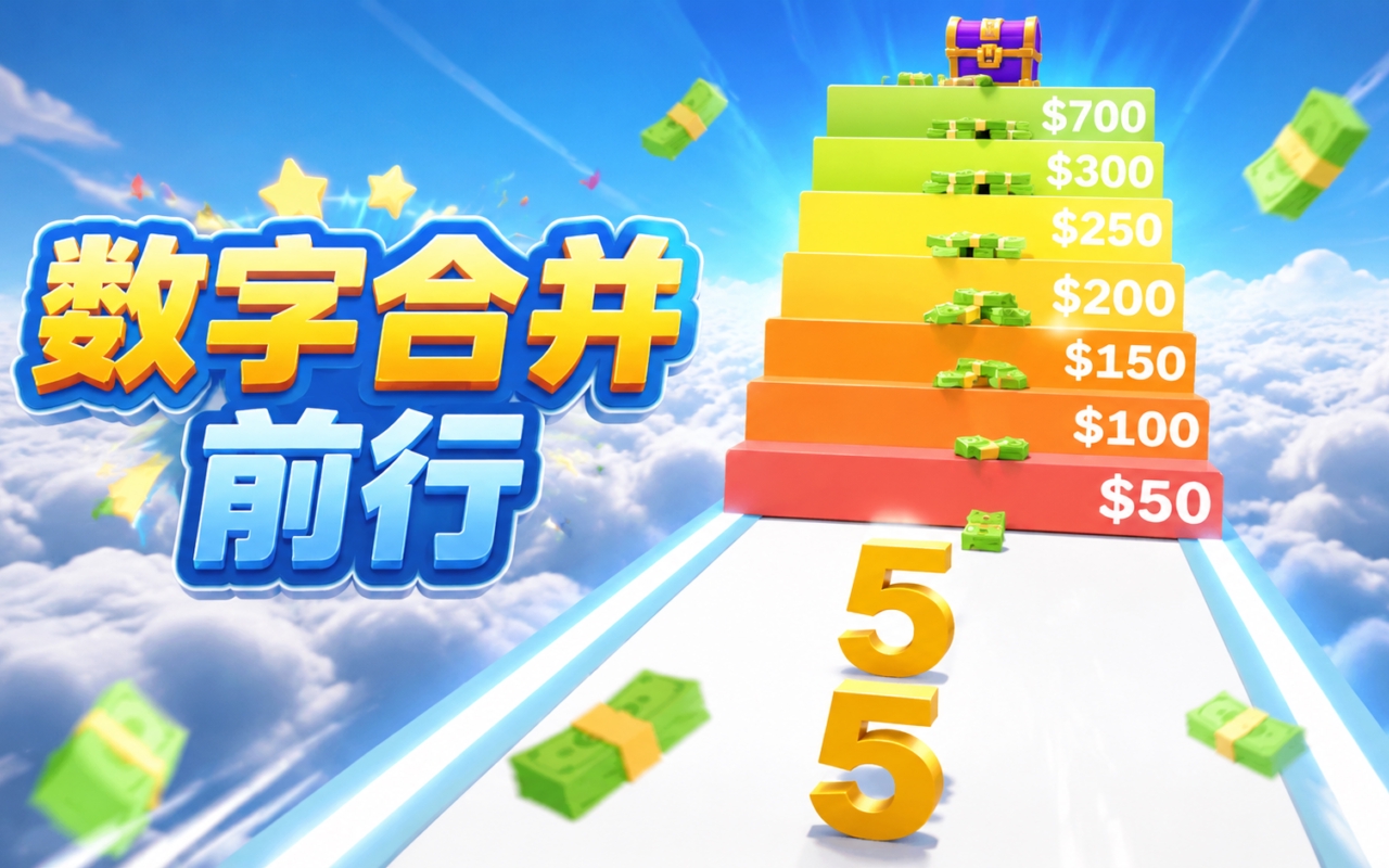 数字合并前行