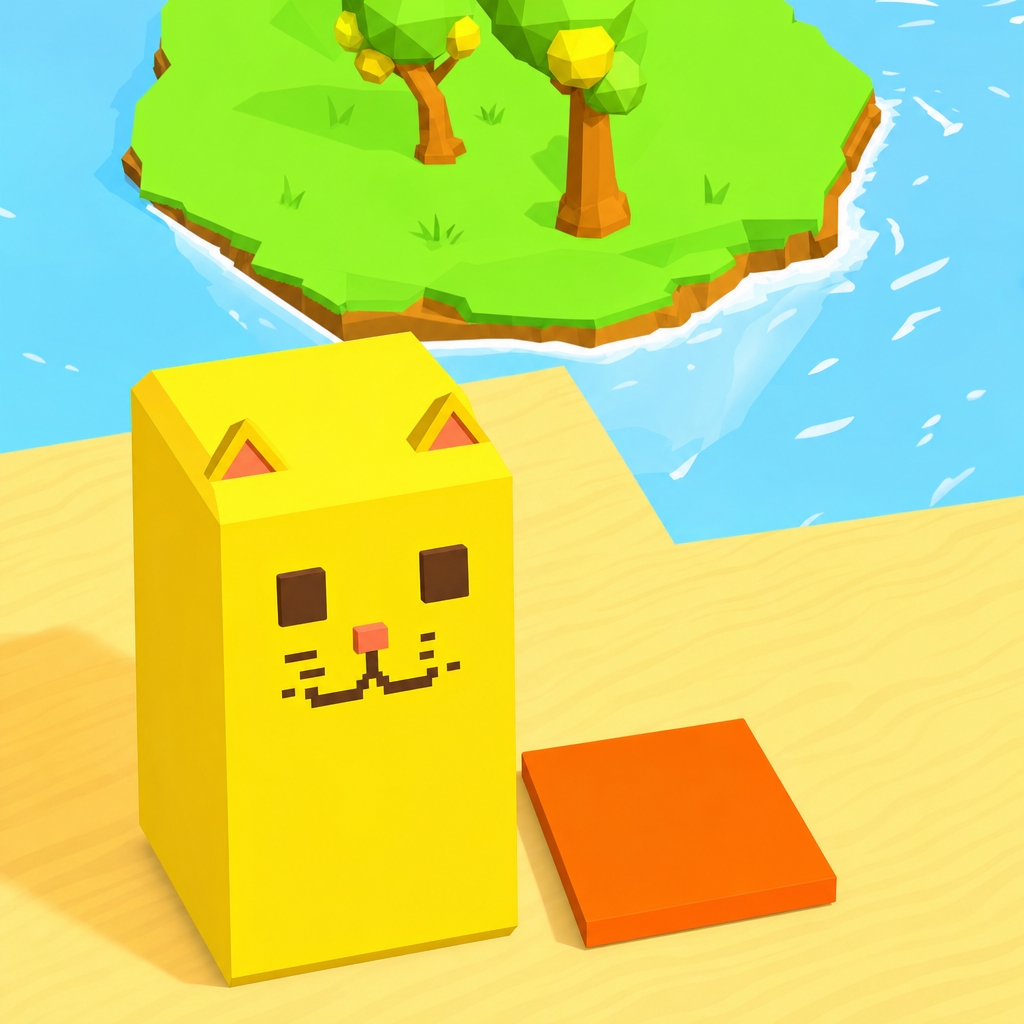 翻滚方块猫