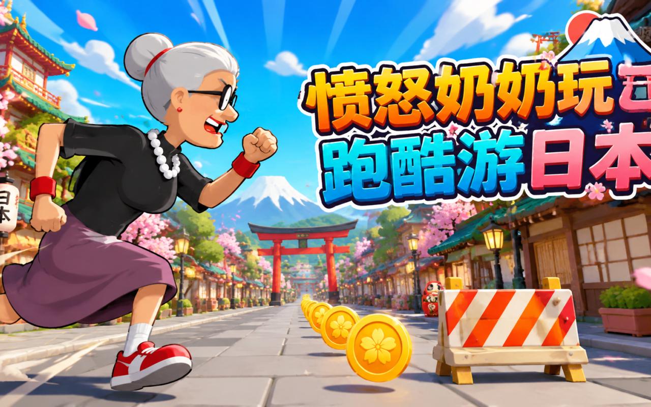 愤怒奶奶玩跑酷游日本