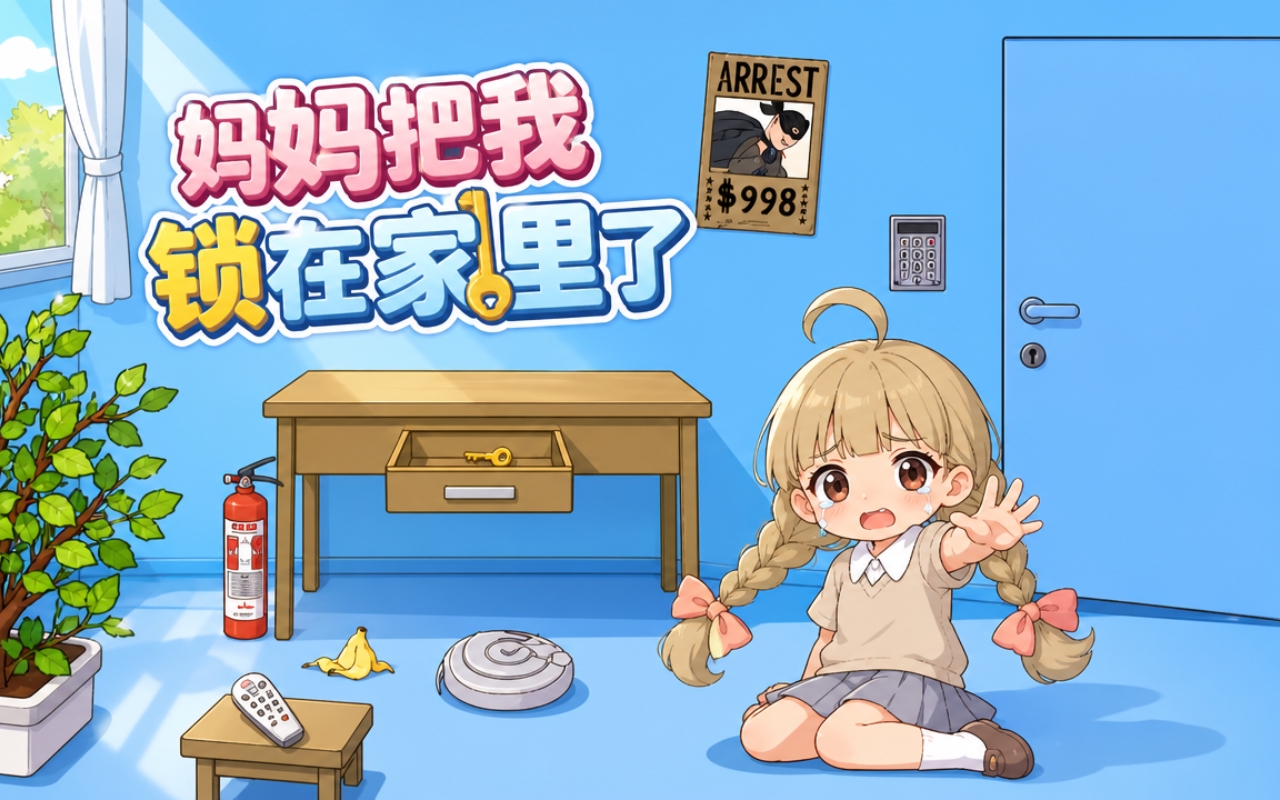 妈妈把我锁在家里了