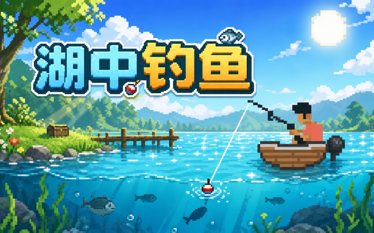 湖中钓鱼