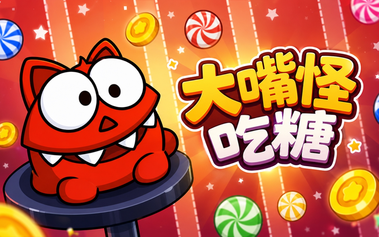 大嘴怪吃糖