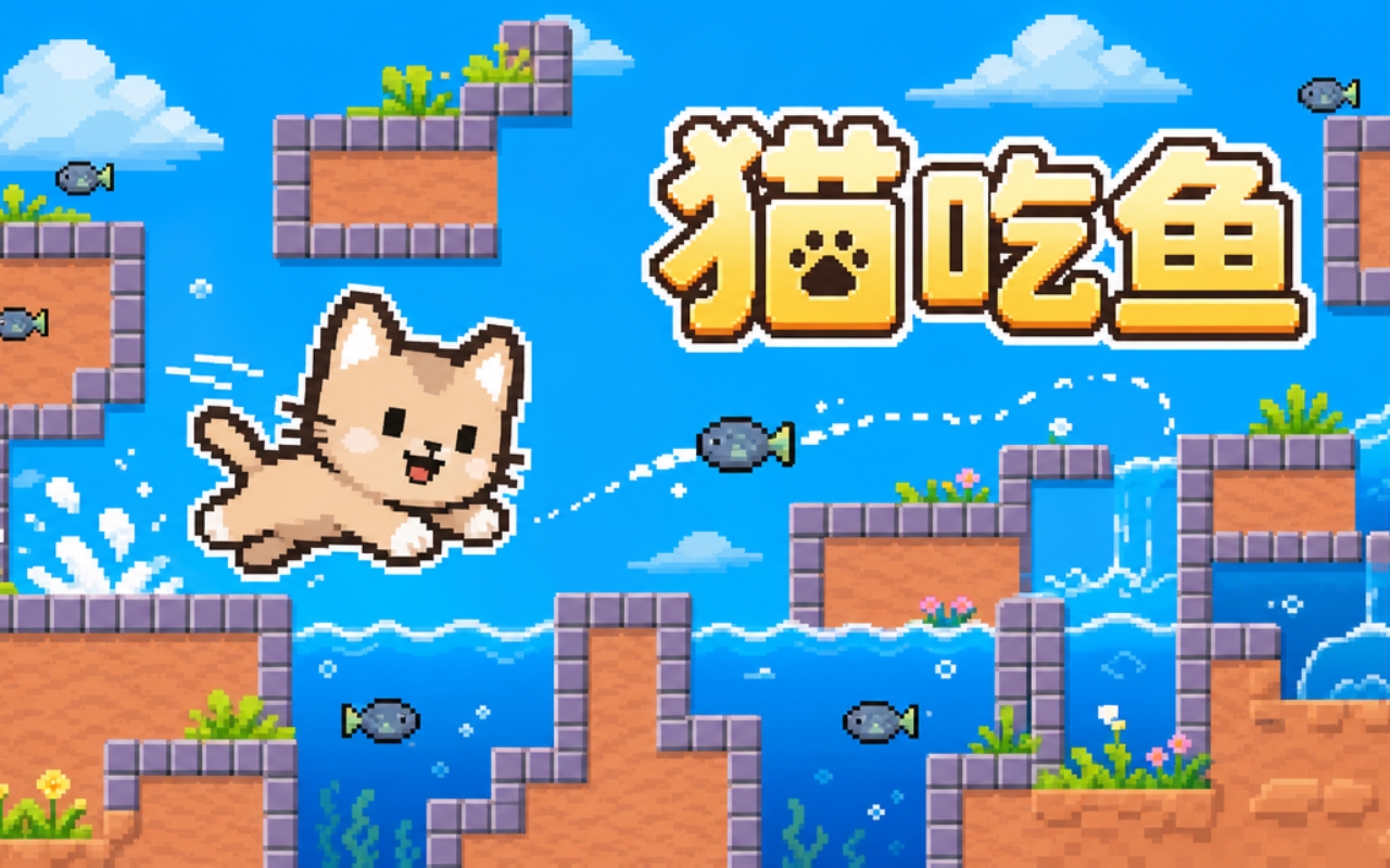 猫吃鱼