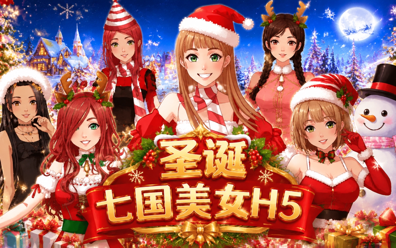 圣诞七国美女H5