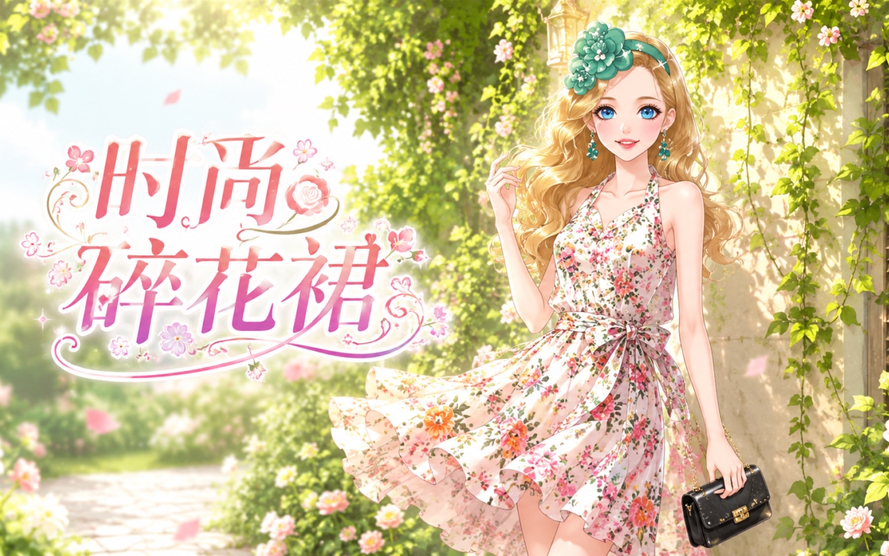 时尚碎花裙