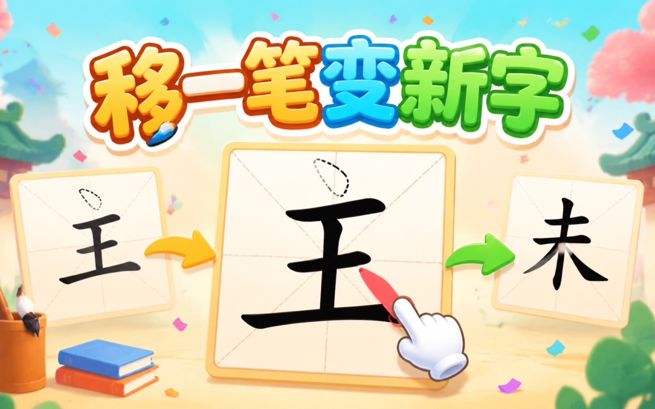 移一笔变新字