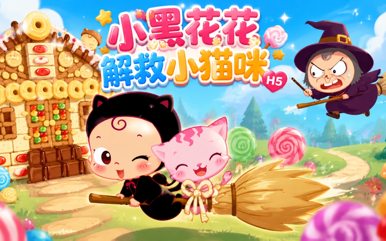 小黑花花解救小猫咪H5