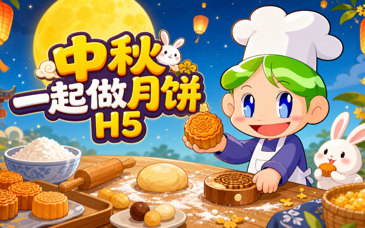 中秋一起做月饼H5