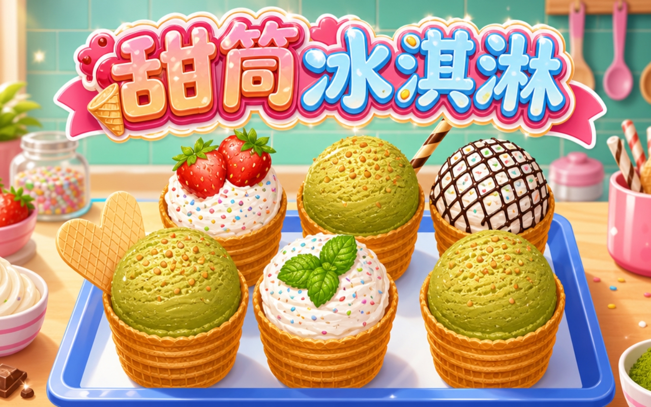甜筒冰淇淋