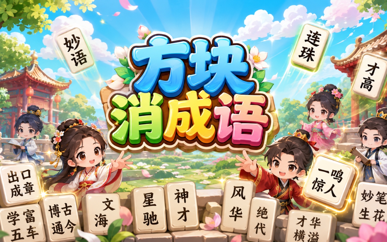 方块消成语