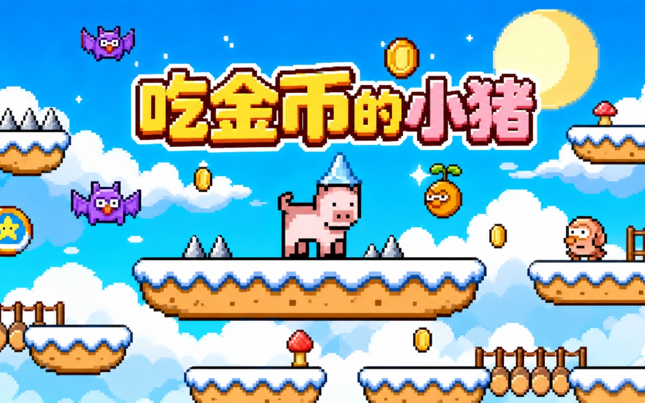 吃金币的小猪