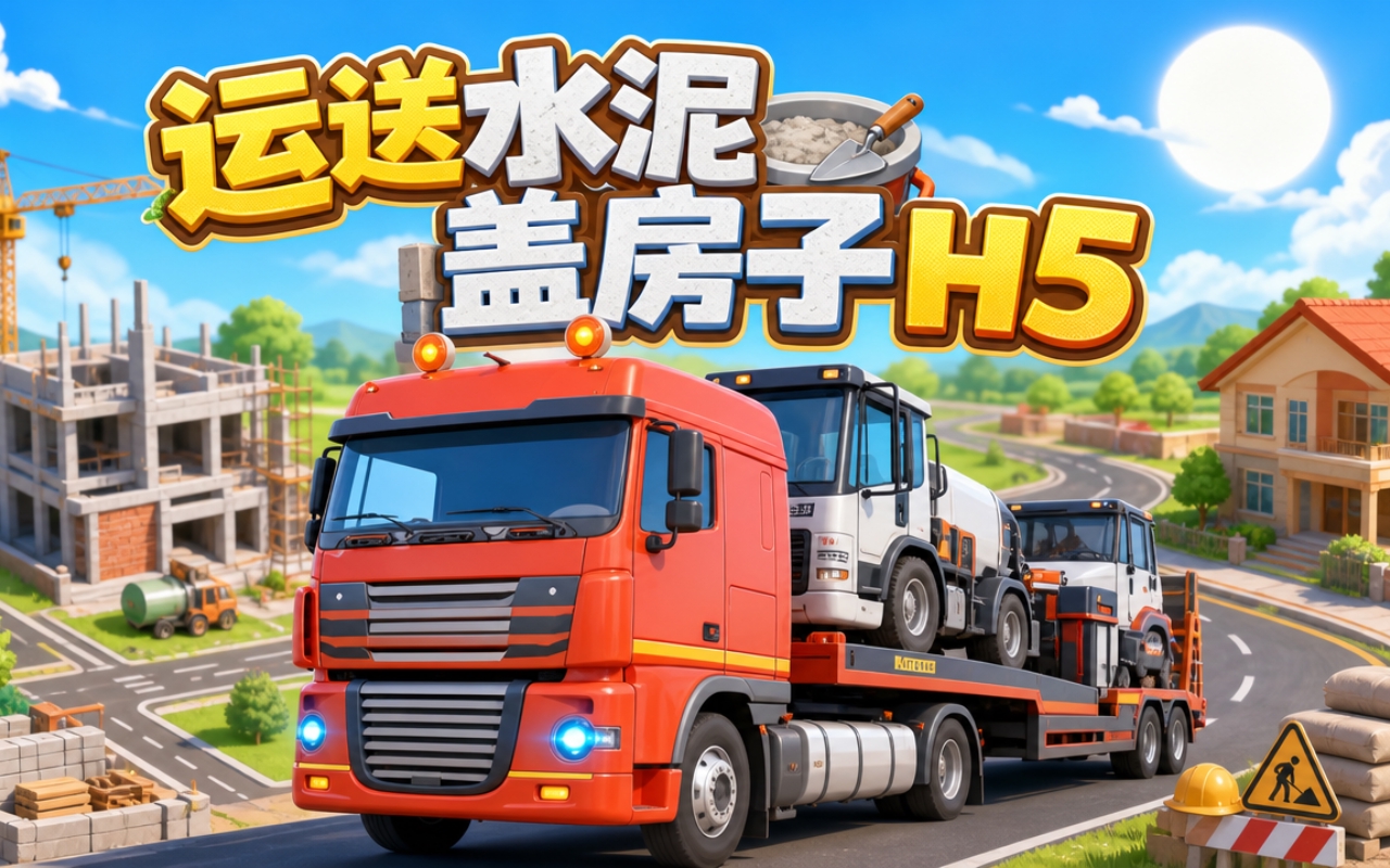 运送水泥盖房子H5