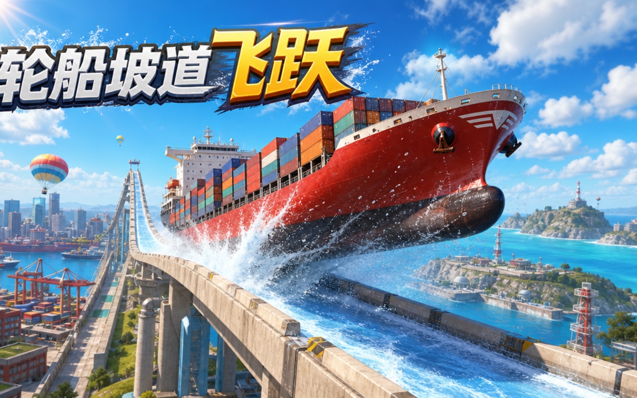 轮船坡道飞跃