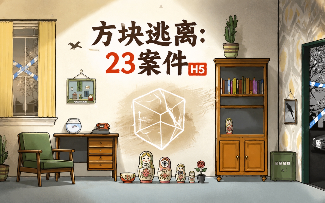 方块逃离：23案件H5