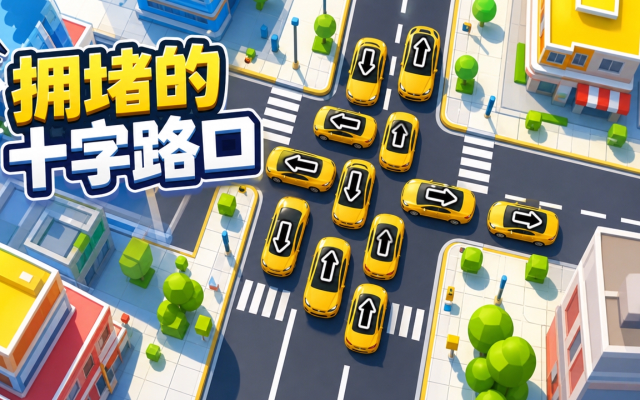 拥堵的十字路口