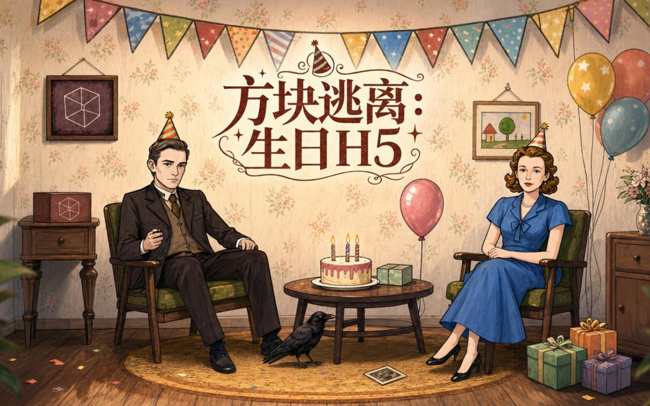 方块逃离：生日H5