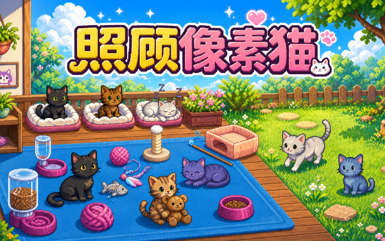 照顾像素猫