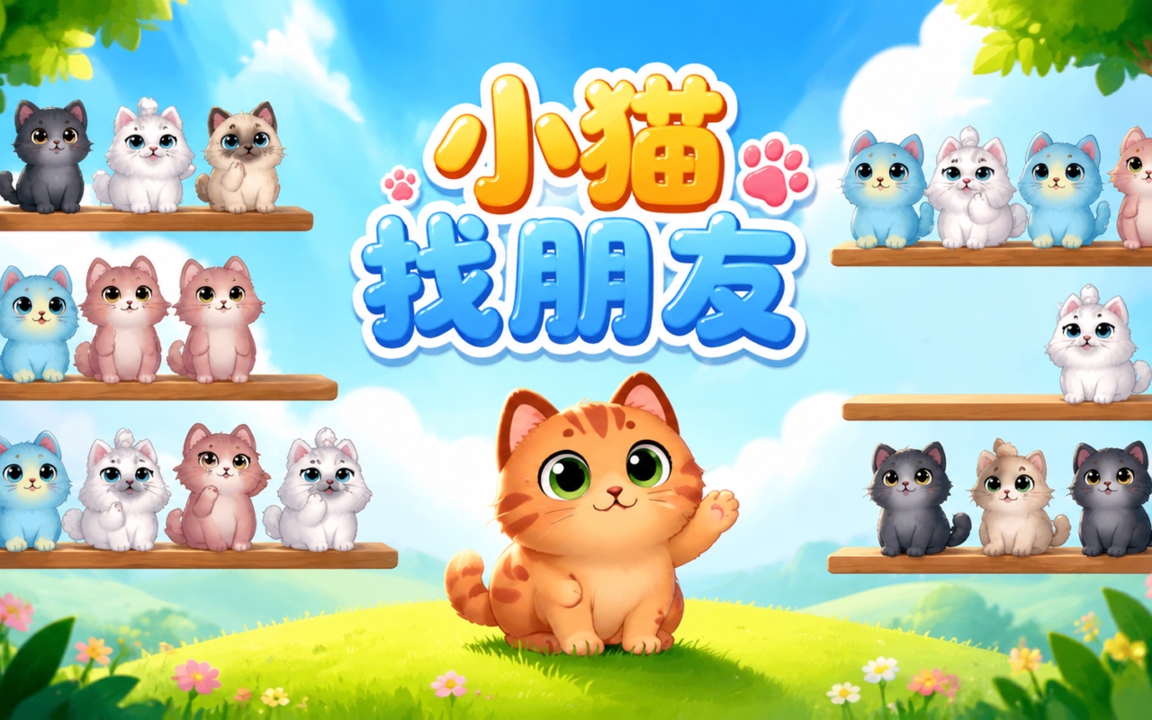 小猫找朋友