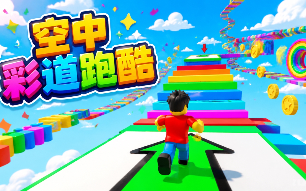 空中彩道跑酷